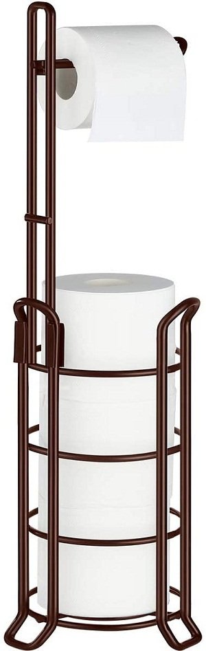 TomCare Toilet Paper Holder with Stand and Dispenser 