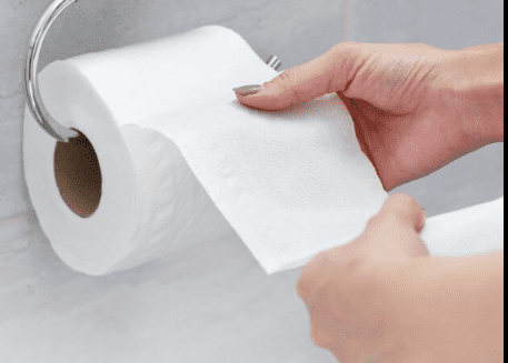 clean toilet paper